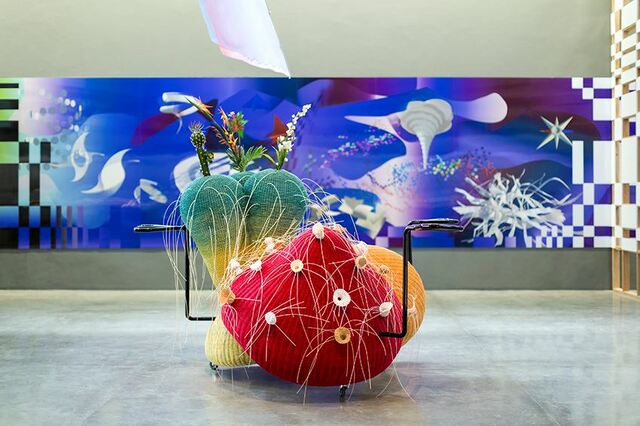 ヤン・ヘギュ　展示風景「ヘギュ・ヤン：コーン・オブ・コンサーン」　マニラ現代美術デザイン美術館　2020年　撮影：アット・マキュランガン　※参考図版