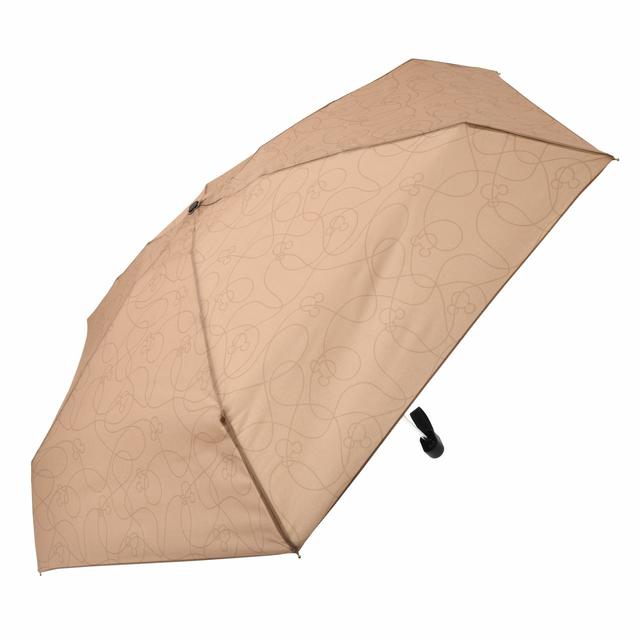 【KiU】ミッキー 傘 折りたたみ式 晴雨兼用 ベージュ RAINY DAY 2022 3,300円