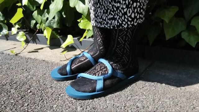 【mont-bell ソックオンサンダル】圧迫感がないのにしっかりホールドしてくれます     