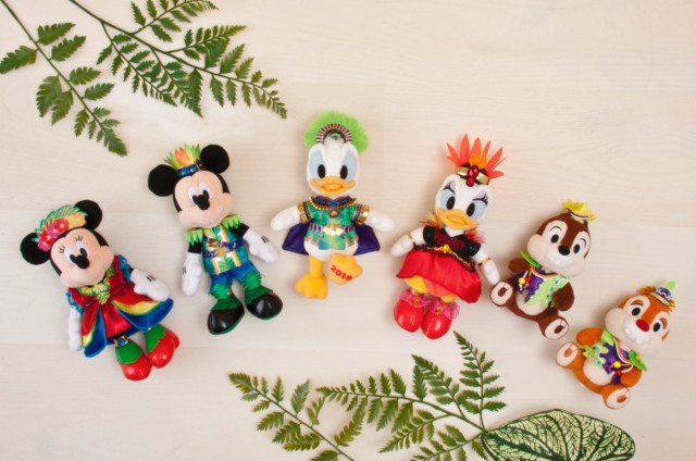ぬいぐるみバッジ 各1,700円 (チップとデールはセットで2,800円)|東京ディズニーランド「ドナルドのホット・ジャングル・サマー」