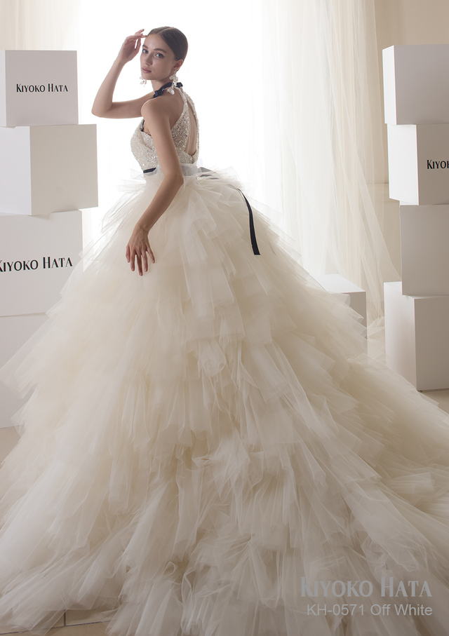 【KIYOKO HATA キヨコハタ】新作ウェディングドレス：KH-0571_OffWhite