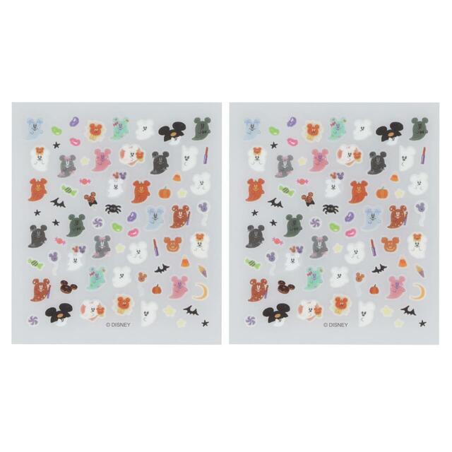 ネイルシールセット 1,400円|「こわがりおばけちゃん」と「かぼランタン」が描かれたグッズ|東京ディズニーリゾート「ディズニー・ハロウィーン」|販売店舗:東京ディズニーランド「ディズニー&カンパニー」、東京ディズニーシー「エンポーリオ」|発売日:2026年9月15日(火)