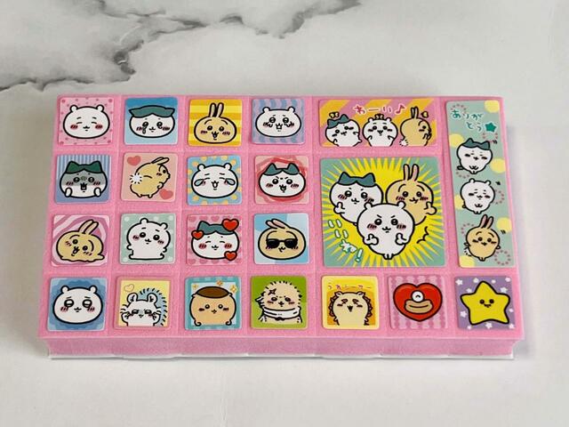 【おえかきぱふぇ　ちいかわスタンプ特大号付録】全て貼ることができました！かわいい〜