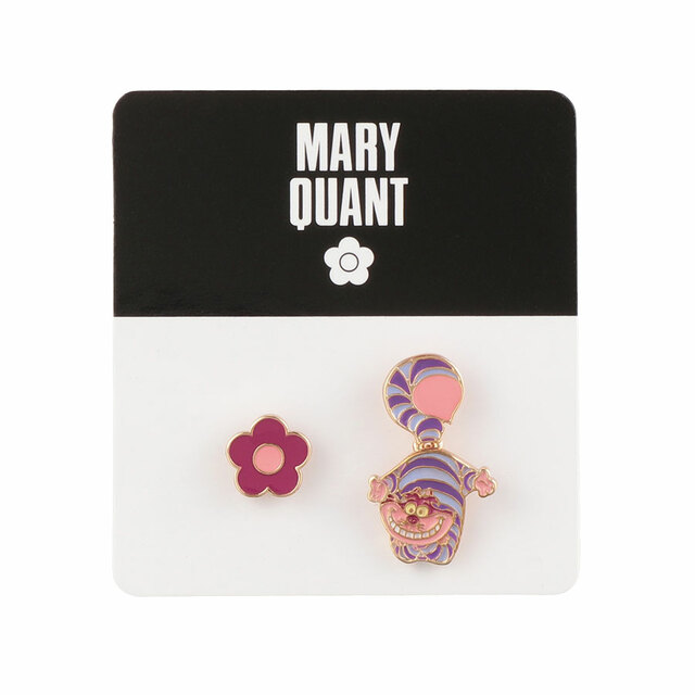 【マリークワント×アリス・イン・ワンダーランド】チェシャ猫デザイン ピアス／税込3,630円