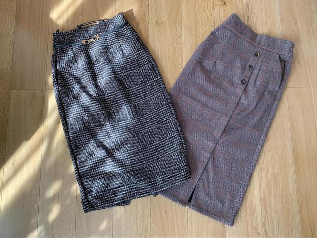 【ファッションセンターしまむらの秋冬にぴったりのスカート】モノトーン系・茶系の2タイプを紹介