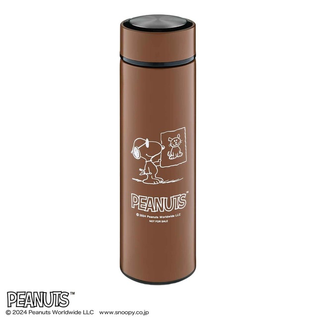 ボトルのデザインは『スヌーピー』の変装シリーズである、サングラスをかけたイケてる大学生『ジョー・クール』！