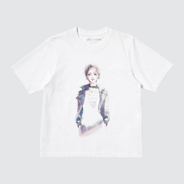 【ユニクロ UT「矢沢あいコレクション」】『NANA』ナナが着ているTシャツには、もう一人の主人公である「ハチコ」が描かれています