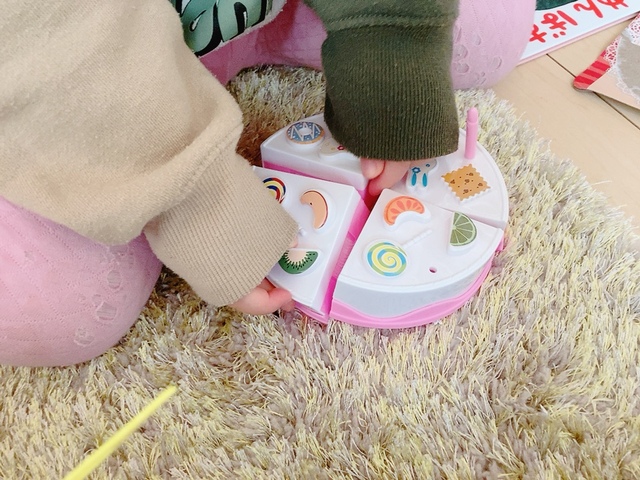 【セリア たべちゃお！ホールケーキ】子どもも食いついていました