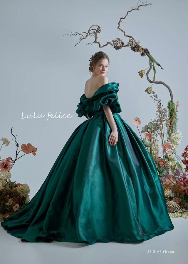 「Lulu felice(ルル・フェリーチェ)」新作ウェディングドレス LU-0163_Green