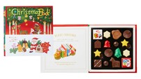 「クリスマスブック(18個入)」<価格:1,080円(税込)>【クリスマスデザインパッケージやアドベントカレンダーが登場♪「モロゾフ」の2025年クリスマス商品をご紹介!】