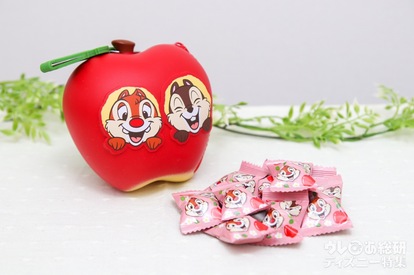 チップとデール【ディズニーお菓子】リンゴのケースがキュートで