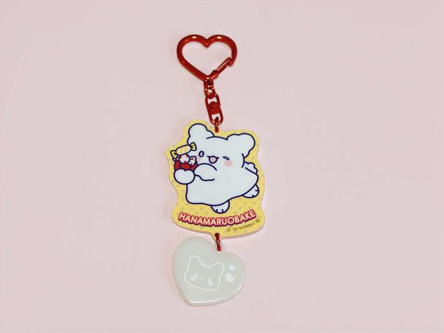 【コンビニ限定 サンリオキャラクターズ アクリルチャーム】注目キャラの「8．はなまるおばけ」が来てくれました！キャンディを持っているまるまるがキュート♪