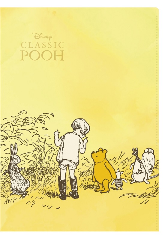 Wポケットクリアファイル（A４サイズ）495円｜ディズニー「クラシック プー」おひさまマーケット