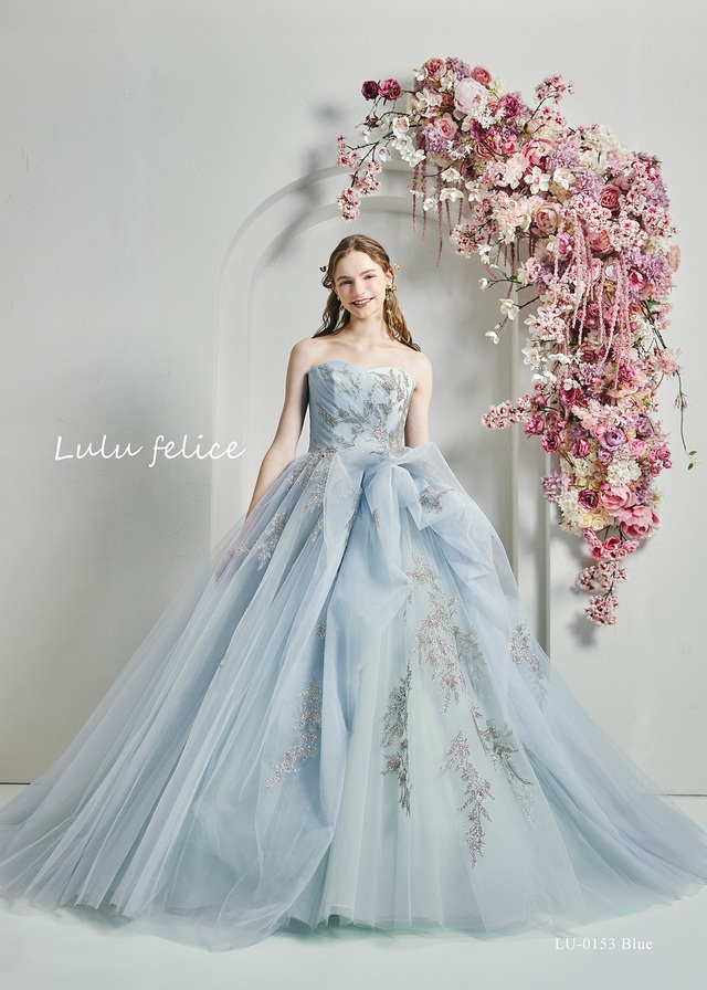 「Lulu felice（ルル・フェリーチェ）」新作ウェディングドレス LU-0153_Blue