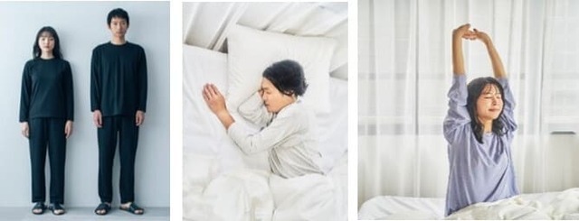 『Recoverypro Lab. 疲労回復ルームウェア　パープル／グレー／ブラック』長袖クルーネック＋ロングパンツ 各8,778円（上下セットの場合）