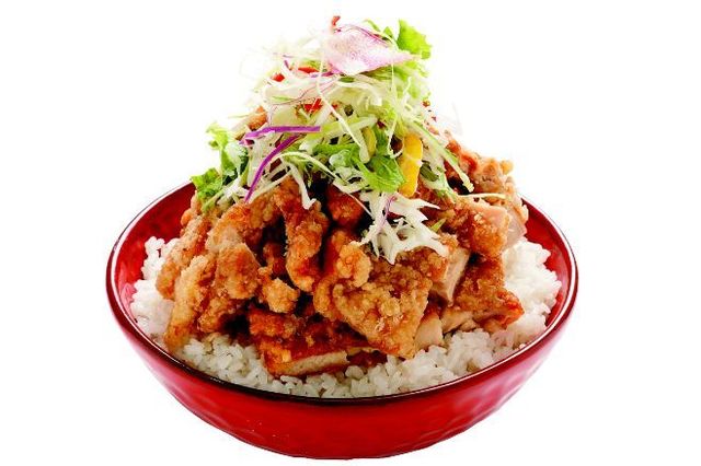 メガ盛り 油淋鶏丼