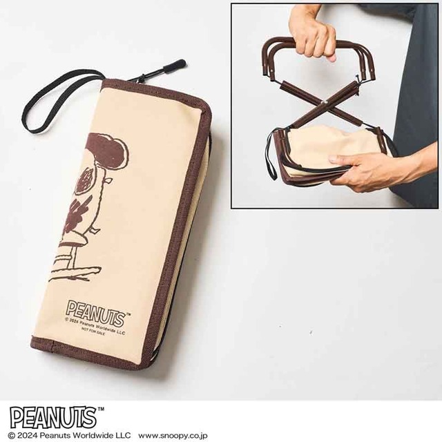 【『MonoMaster』11月号増刊（宝島社）】チェアの脚を折りたたんで、コンパクトなサイズになるので、持ち運びにも便利