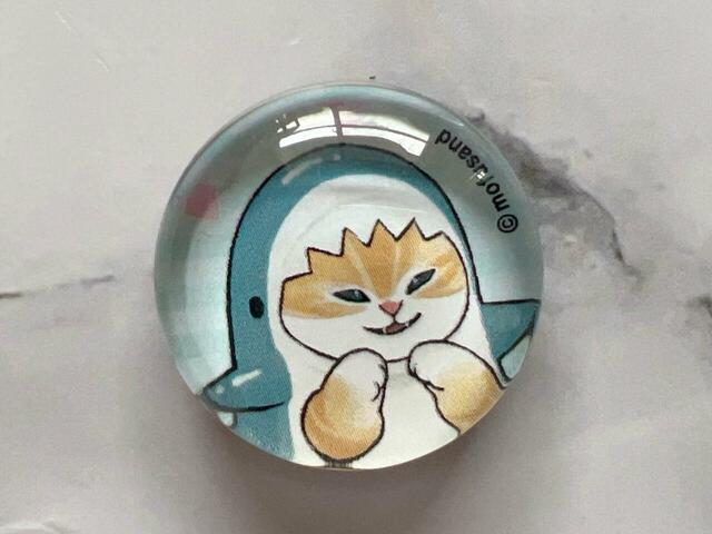 サイズは（約）直径2.5cm×厚さ0.8cm。素材はガラス・マグネットです