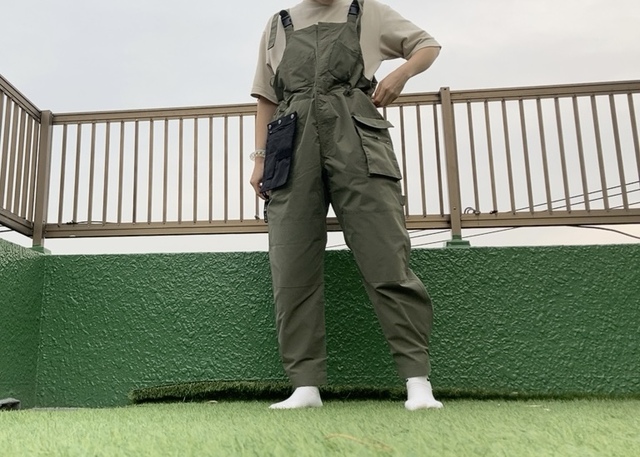 【ワークマン レディースガーデニングサロペット】作業着っぽさを感じさせず、普段着にも使えるデザイン性の高さが魅力です！