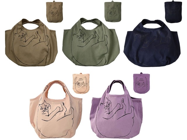 【ROOTOTE】NA.ルーショッパー.マルシェ-B　2,420円（2672 01 Noisettes、02 Olive、03 Myrtille、04 Peche、05 Groseille）サイズ：W36×H65×D20cm（収納時：W18×H20cm）
