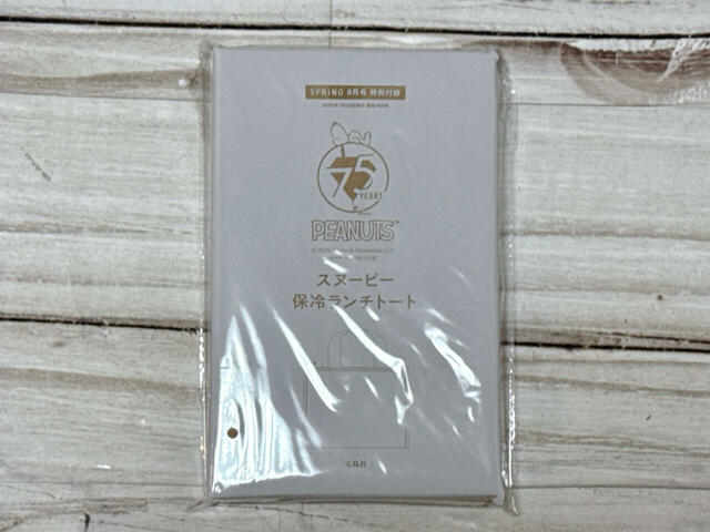 付録は「SNOOPY（スヌーピー）ひとり分にちょうどいい！」スヌーピー保冷バッグ