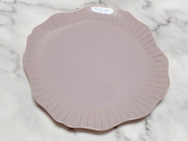 【Francfranc（フランフラン）】ラフィネ プレート M ライトグレー／税込1,200円