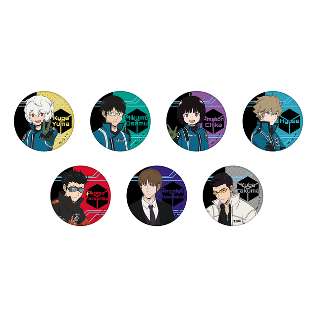 缶バッジ／ワールドトリガーフェスティバル 2022　©葦原大介／集英社・テレビ朝日・東映アニメーション