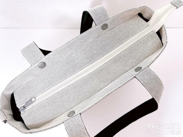 ファスナーつきで安心