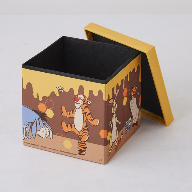 折りたためる収納スツール「くまのプーさん」|¥4,990 (税込)