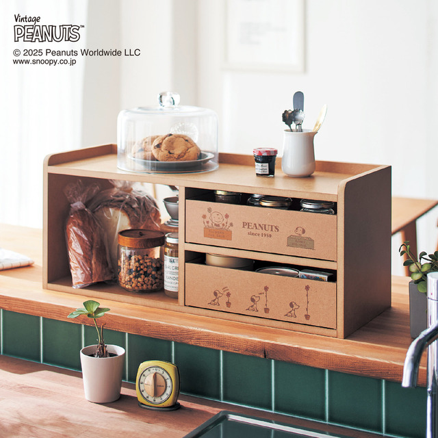キッチンカウンター上収納ボックス 「スヌーピー」｜￥15,900（税込）