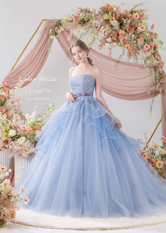 【クラウディア】「Lulu felice（ルル・フェリーチェ）」新作ウェディングドレス｜LU-1023_Blue