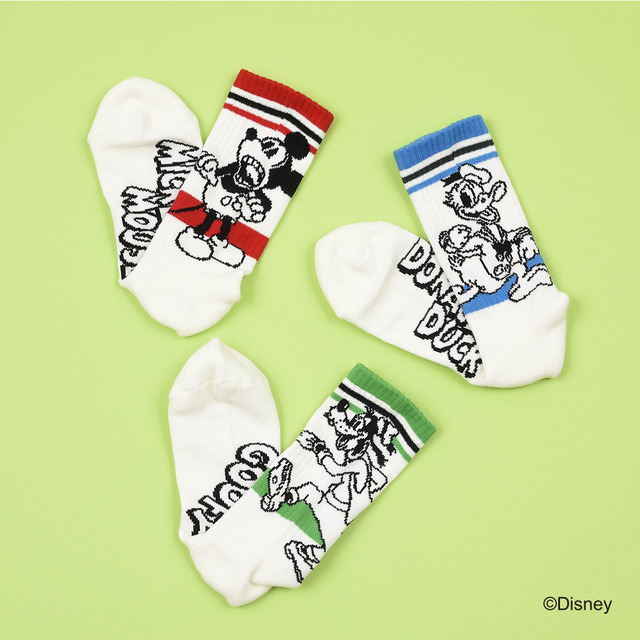 Disney　“ミッキーマウス”・“ドナルド”・“グーフィー”・“くまのプーさん”リブ　￥1,650（税込）