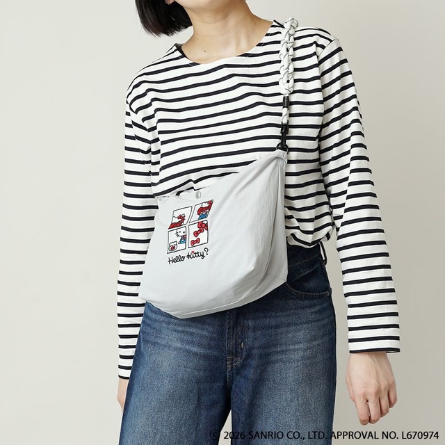 【ハローキティ】「リッチな刺繍の2wayトートバッグ SUPK-02」約W35/24×H22×D12cm 6,050円