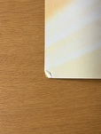 【無印良品 ウォーターヒヤシンスバスケット】パンフレットを入れたところ、角が少し折れてしまいました…。大事なグッズは注意が必要です