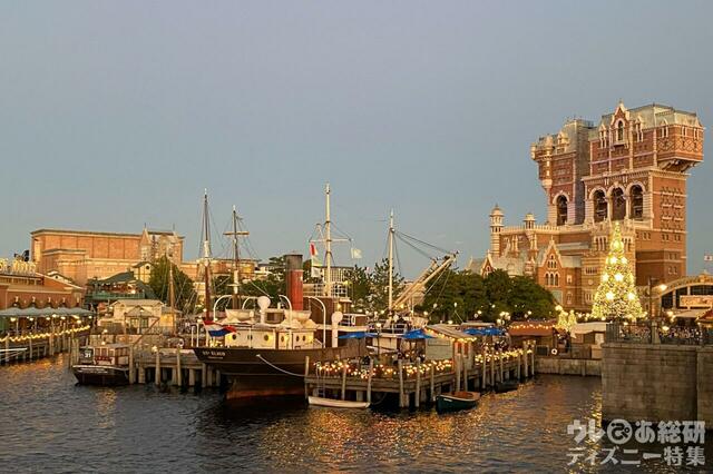 ディズニーシーのクリスマスデコレーション