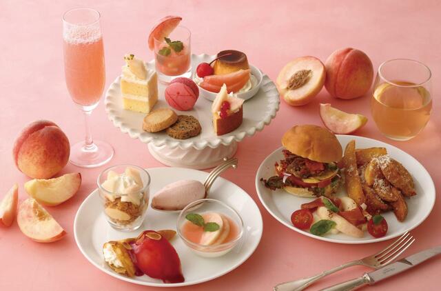 フリードリンクは90分制。赤ワイン、白ワイン、コーヒー、紅茶、ハーブティー【KIHACHIのアフタヌーンティー ～ピーチスペシャル～】