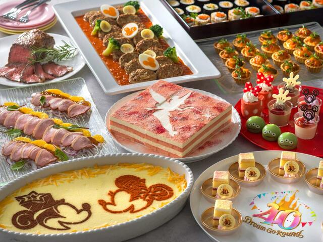 ブッフェ 4,500円｜東京ディズニーリゾート40周年“ドリームゴーラウンド”スペシャルメニュー