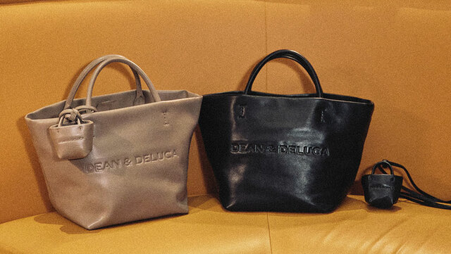【DEAN ＆ DELUCA×BEAMS COUTURE】ハイブリッドFレザートートバッグ／各29,700円（税込）