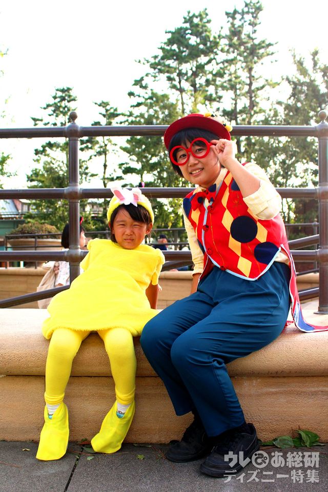 うさピヨとテントウムシ（※一般ゲストの方の許可をいただいて撮影しています）