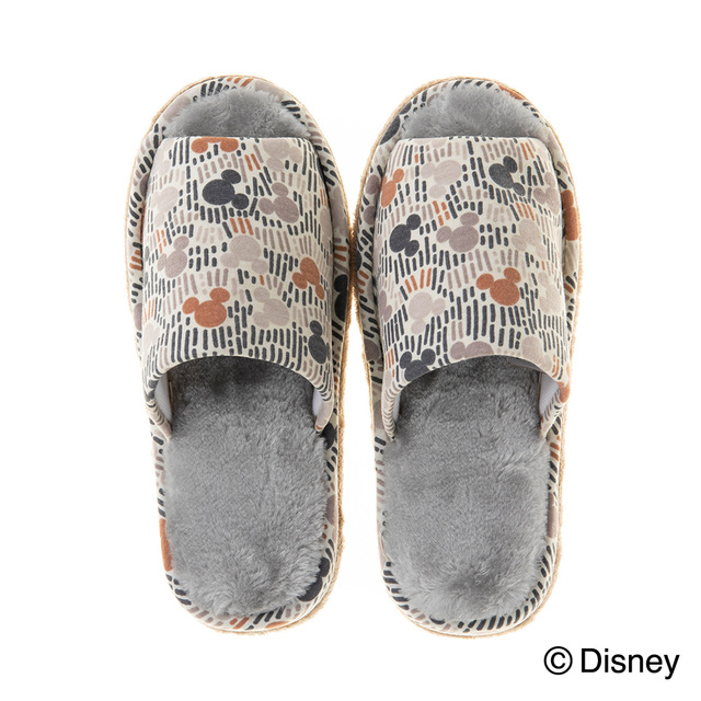 掃除もできるスリッパ＜ミッキーマウス＞