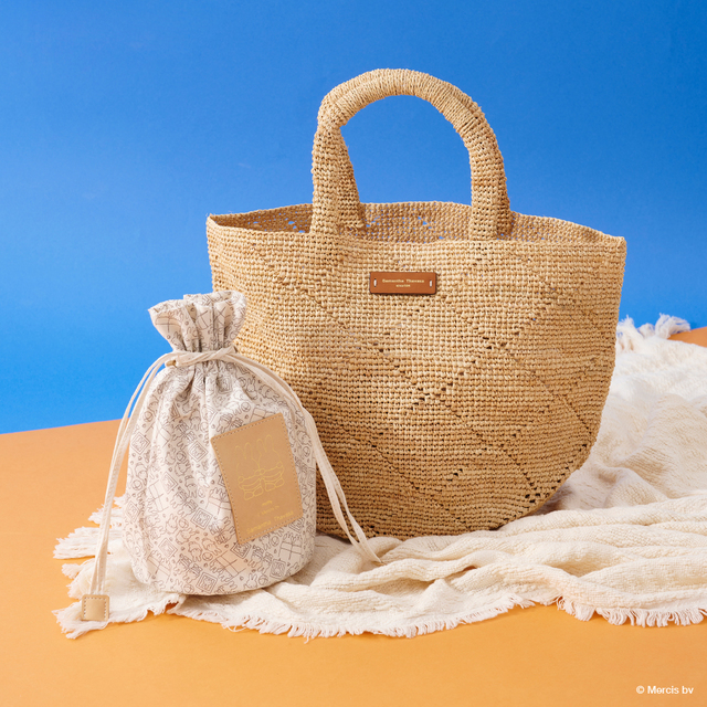 ラフィアバスケットバッグ ￥24,200マルチカラー 全1色