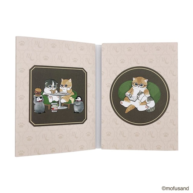 【mofusand もふもふBOOKSTORE】ブック型付箋（内側）