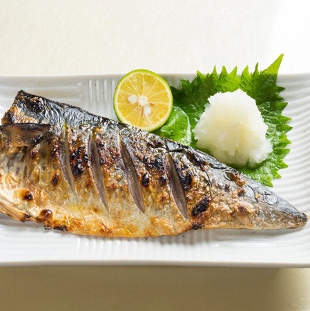 旨塩サバの塩焼き【海鮮れすとらん「魚のます」のお刺身食べ放題】
