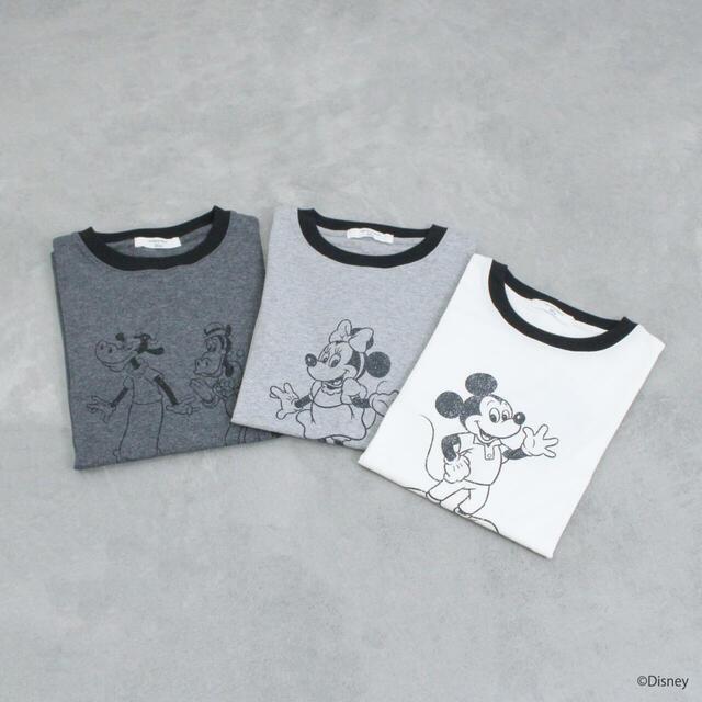 【Disney】ミッキー&フレンズ/アソートリンガーロンT ¥3,190