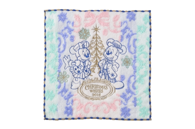 ミニタオル ¥1,000 ※縦約25cm × 横約25cm｜東京ディズニーシー「クリスマス・ウィッシュ」（2016年）スペシャルグッズ