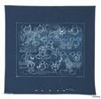 DISNEY MODEL SHEET ART / PORTER CLASSIC BLUE SCARF COLLECTION / DISNEY MICKEY MOUSE