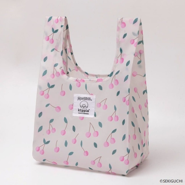【モンチッチ×kippis】『モンチッチ×kippis ぬいぐるみチャーム付きエコバッグ』/お出かけにちょうどいいサイズのエコバッグ