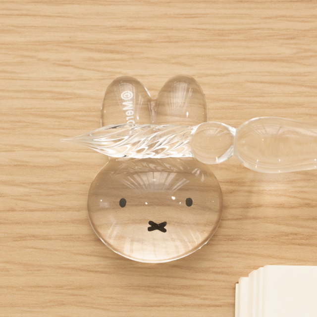 【ミッフィー×郵便局限定グッズ】ガラスペンボックスセット／ミッフィーのかわいいペンレスト付き！