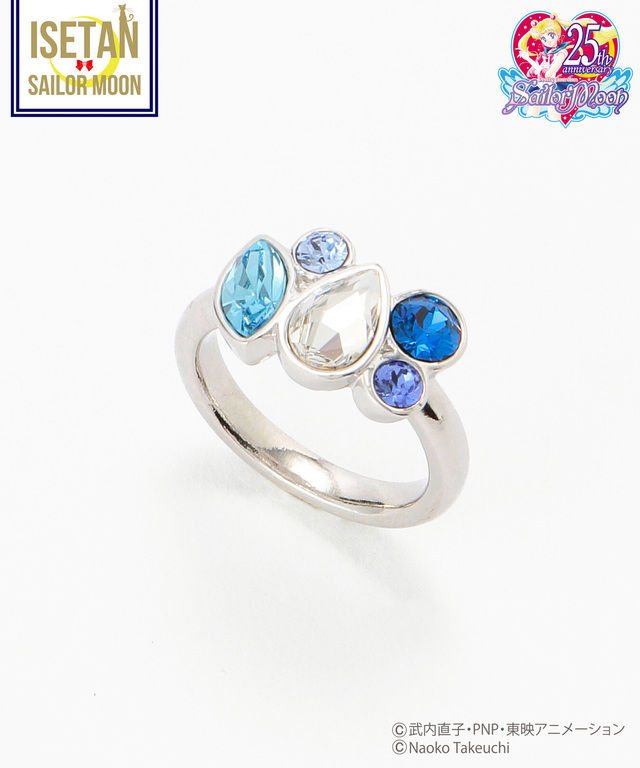 スワロフスキー®クリスタルコラボ　セーラー５戦士リング　セーラーマーキュリー