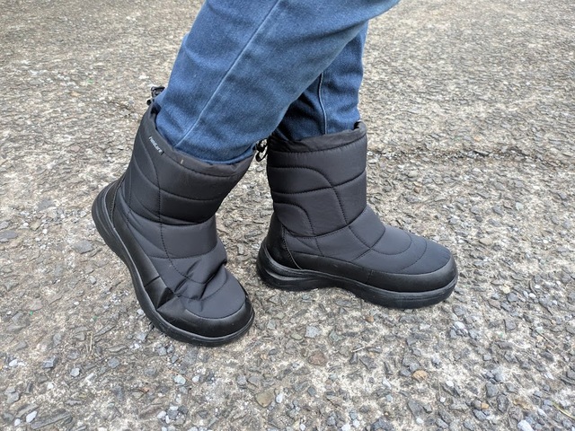 【ワークマン　防寒ブーツ ケベック】マイナス2℃まで冷え込んだ朝でも足先が凍えるような感覚はなし！愛犬との散歩も快適に♪
